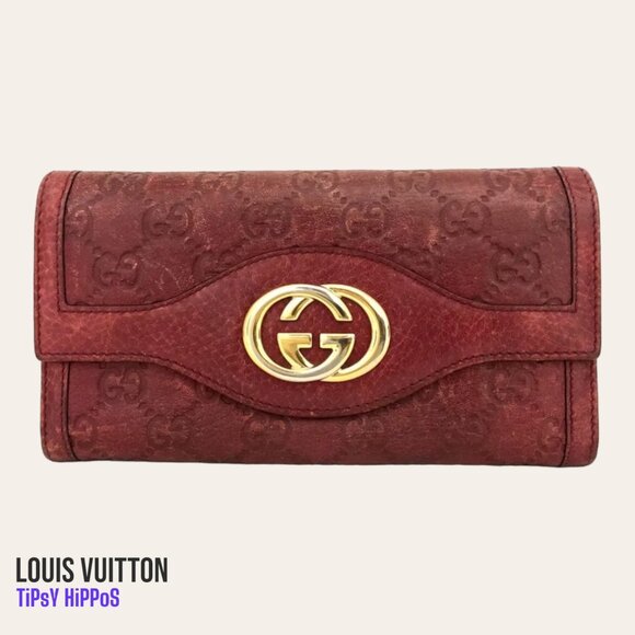 👛  AUTHENTIC GUCCISSIMA INTERLOCKING G LONG WALLET - Picture 1 of 8